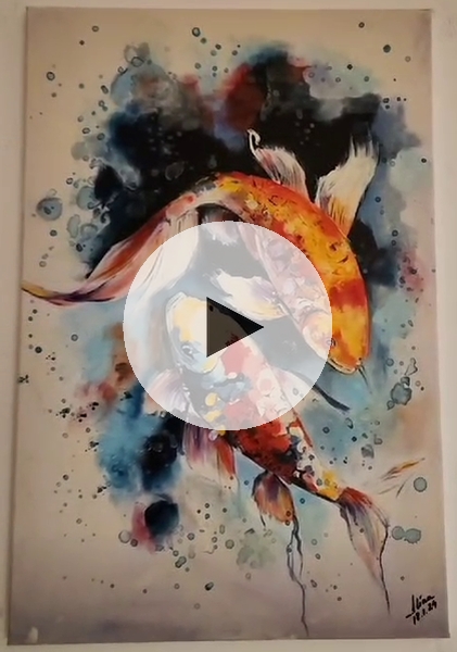 ArteDiAlina.com painting: Aquatic Dance